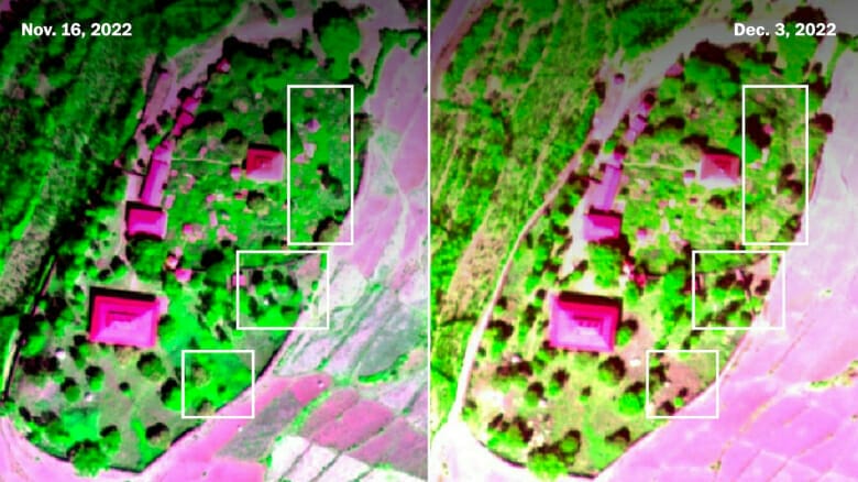 تظهر صور الأقمار الصناعية أدلة على قبور جديدة بعد مذابح تيغراي